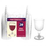 Party Essentials - 5.5 oz. Clear Wine Glasses- 20 Count 2020